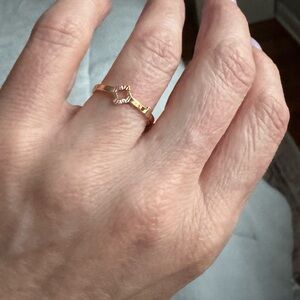 JTV 10k Gold Chevron Ring